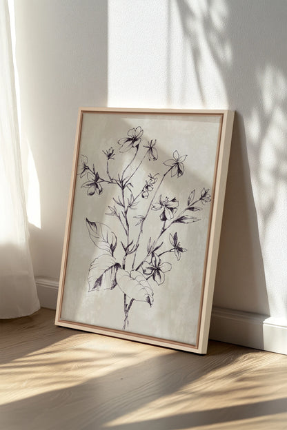 Petal Lines, Oeuvre sur toile étirée