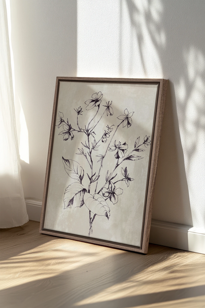 Petal Lines, Oeuvre sur toile étirée
