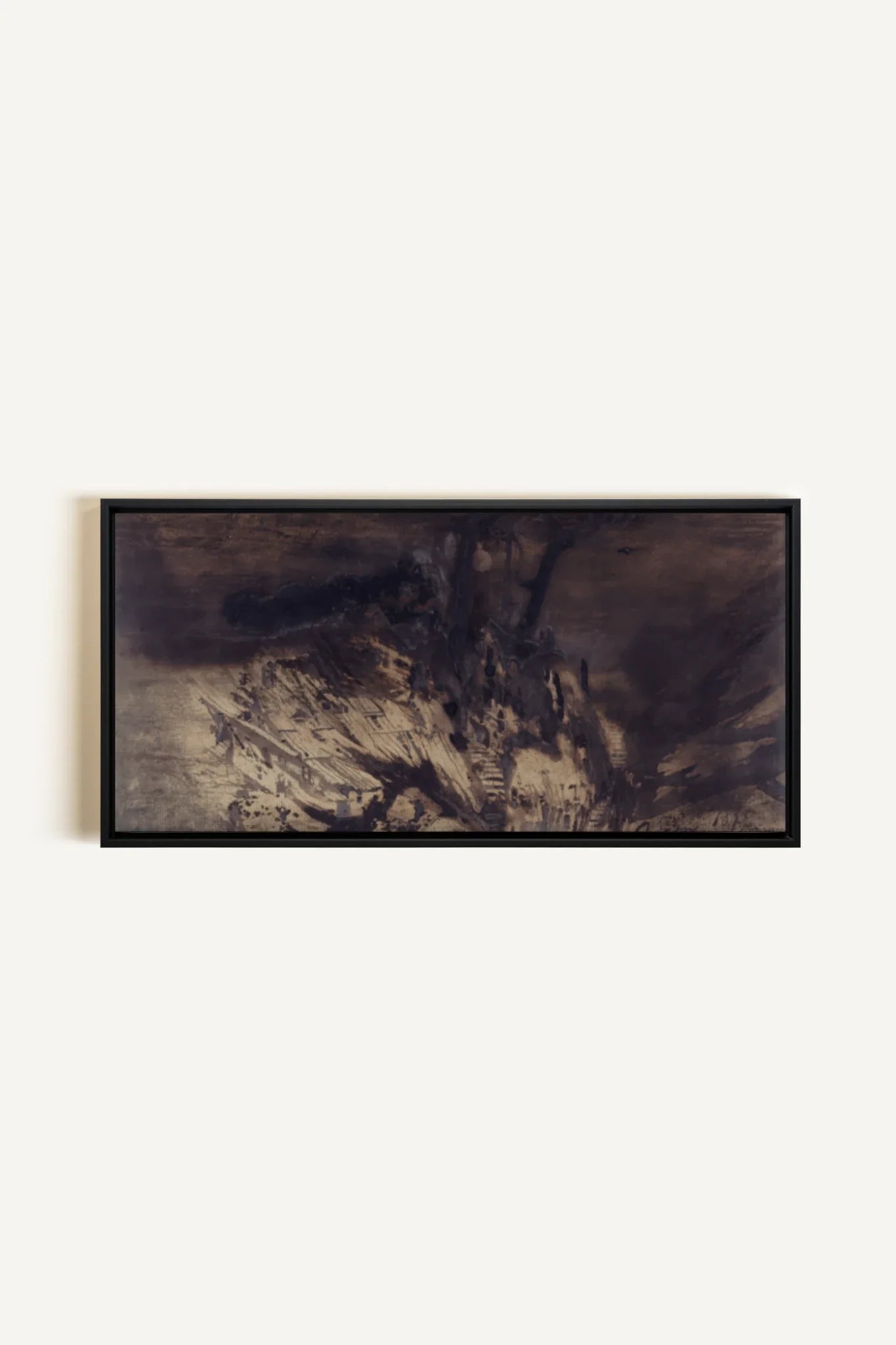 OBSIDIAN PATH, Oeuvre sur toile étirée, encadré Noir