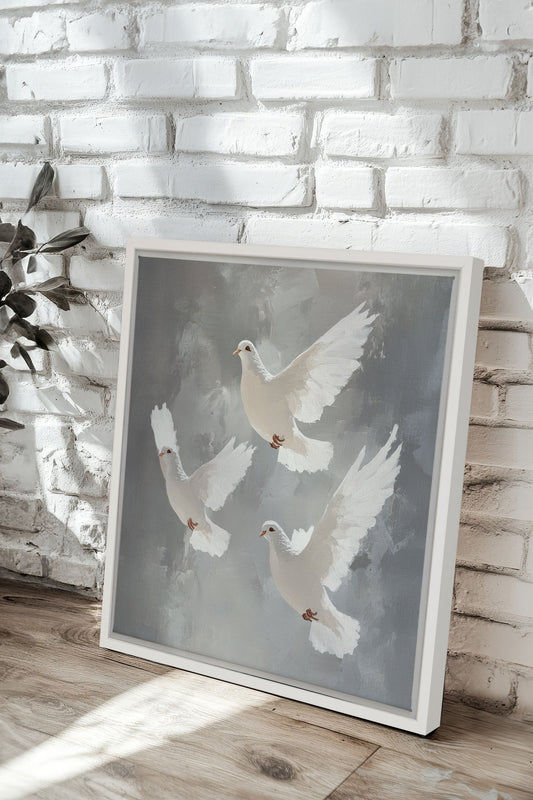 VOILE D'AZUR, Oeuvre sur toile étirée