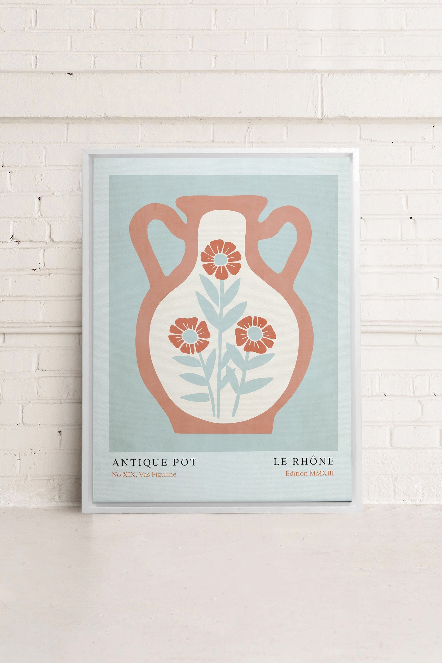 LE RHÔNE, Oeuvre sur toile étiré
