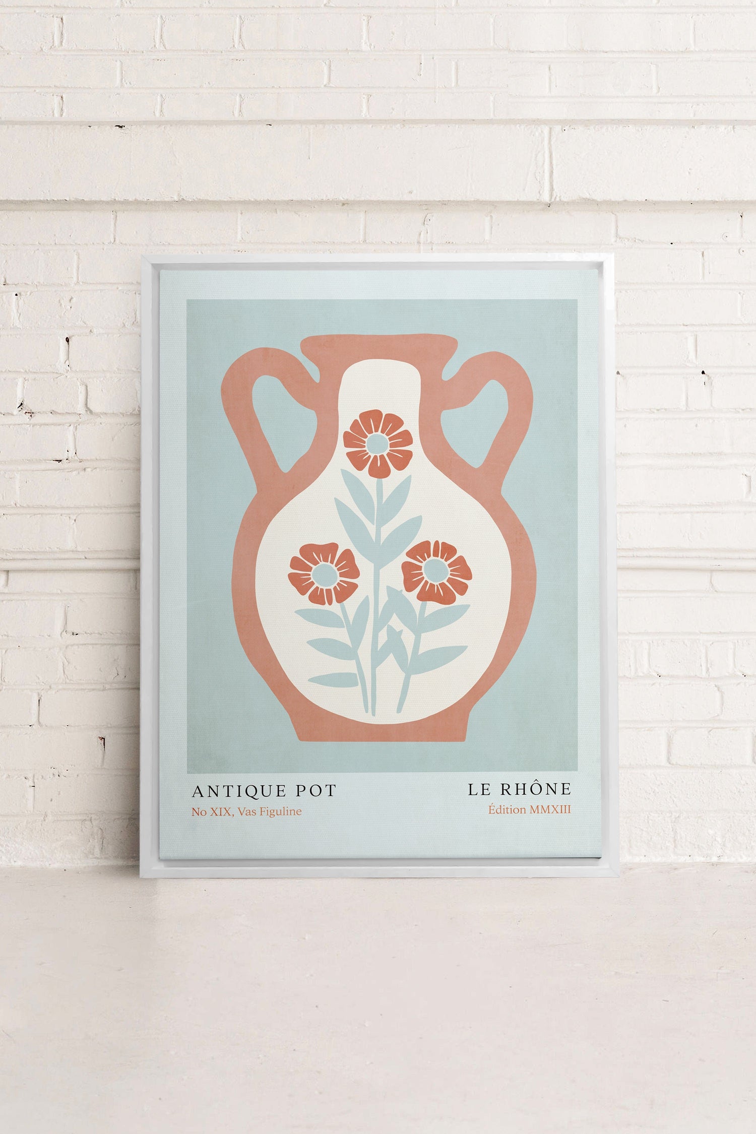 LE RHÔNE, Oeuvre sur toile étiré