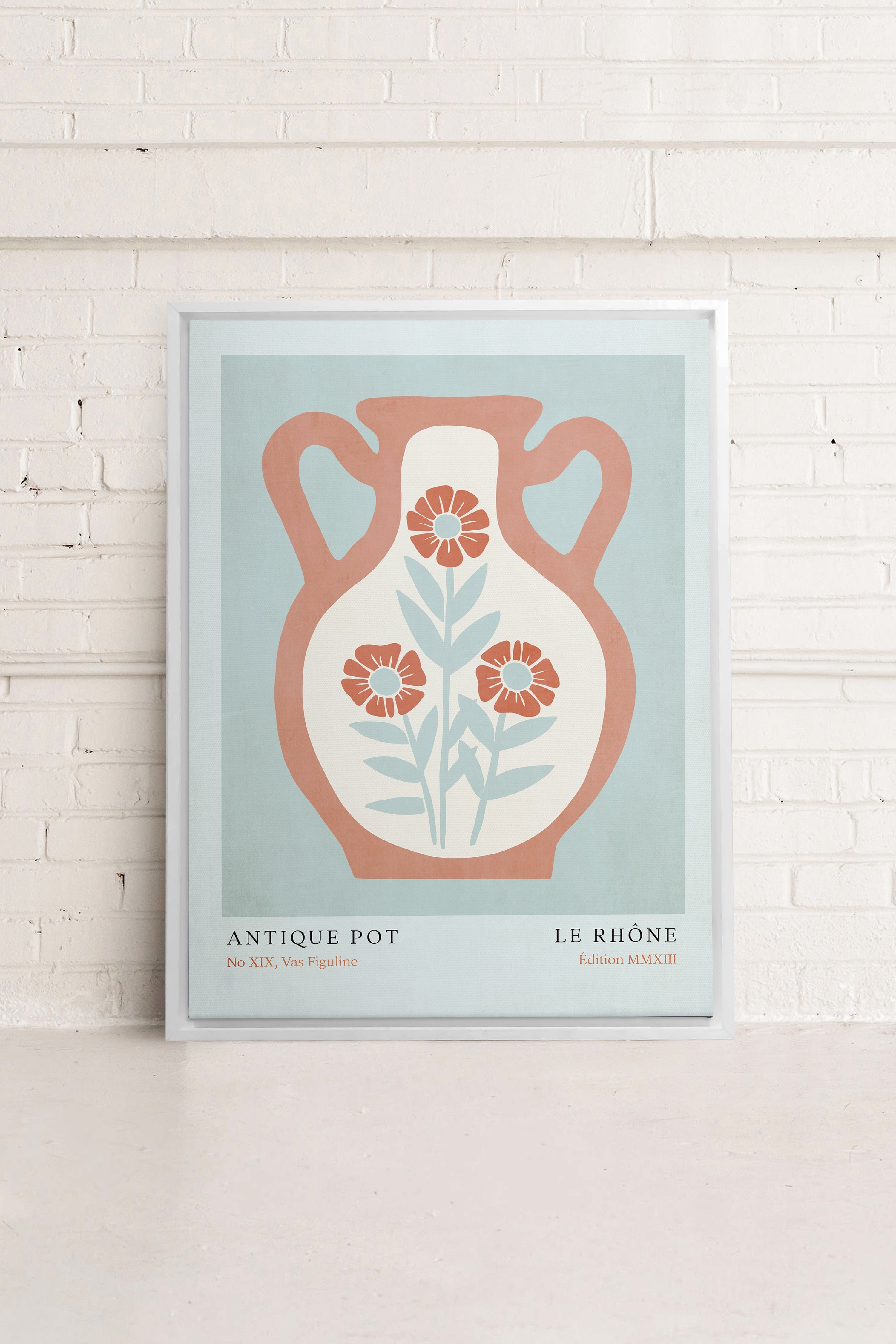 LE RHÔNE, Oeuvre sur toile étiré