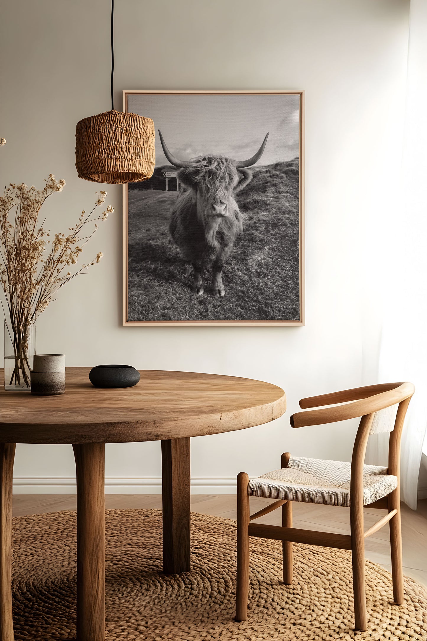 ROUTE SAUVAGE, Oeuvre sur toile étiré