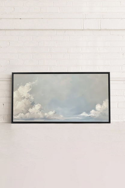 OLEKA CANVAS - CLOUDSCAPE, Oeuvre sur toile étirée, encadré Noir
