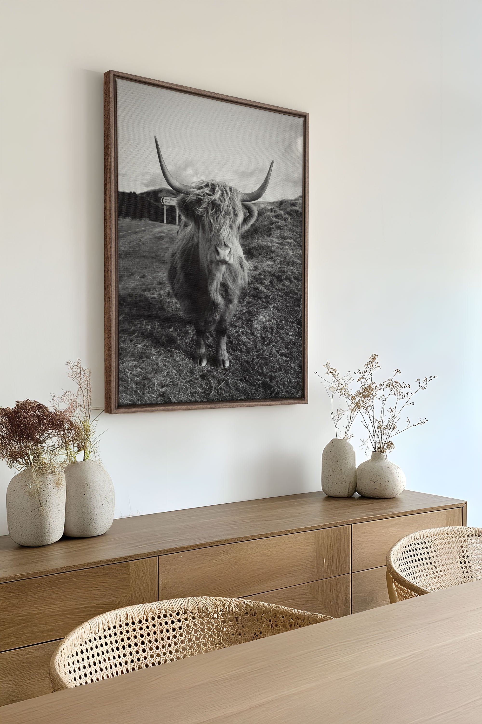 ROUTE SAUVAGE, Oeuvre sur toile étiré