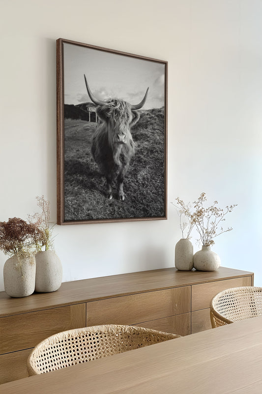ROUTE SAUVAGE, Oeuvre sur toile étiré