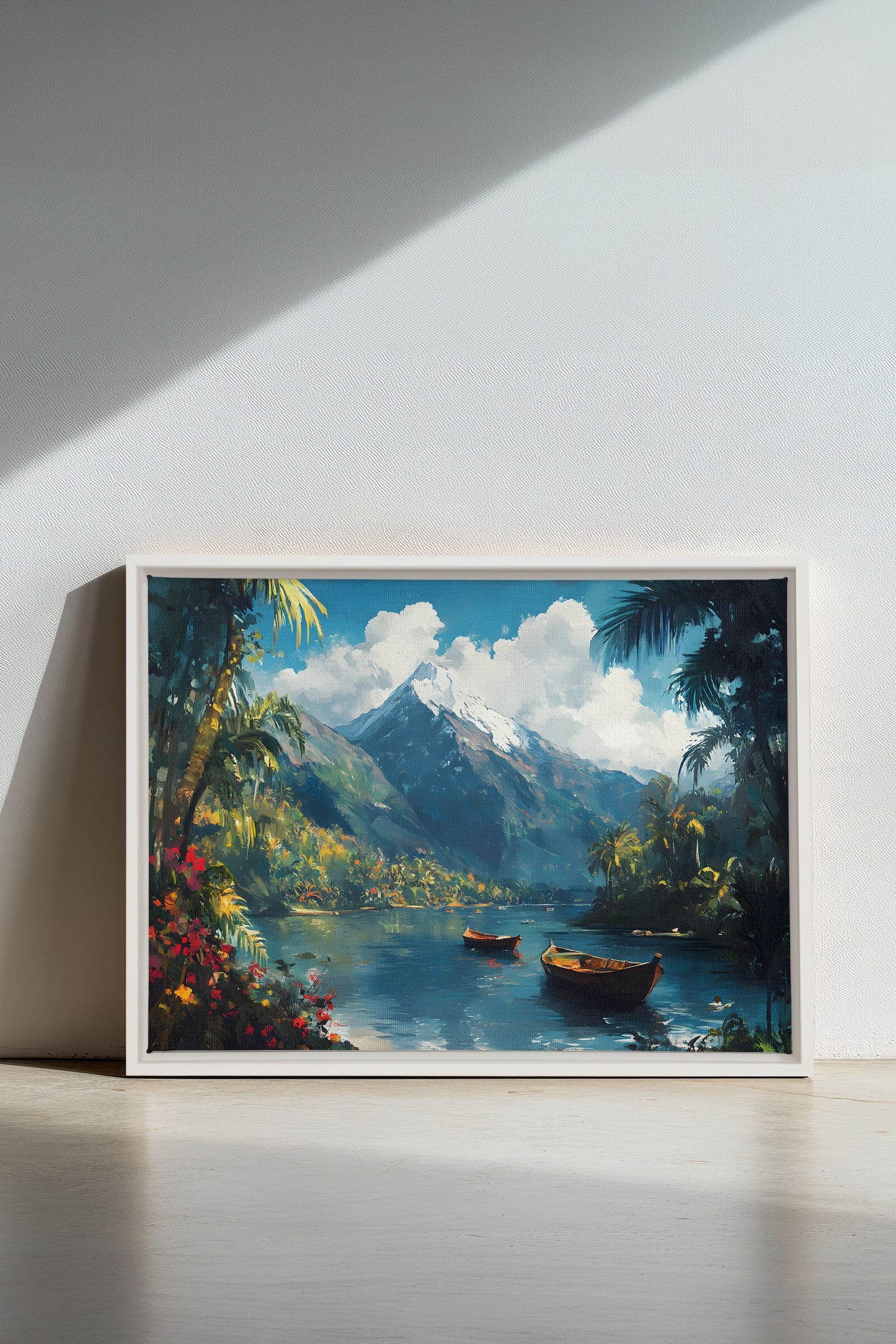 EMERALD LAGOON, Work on stretched canvas