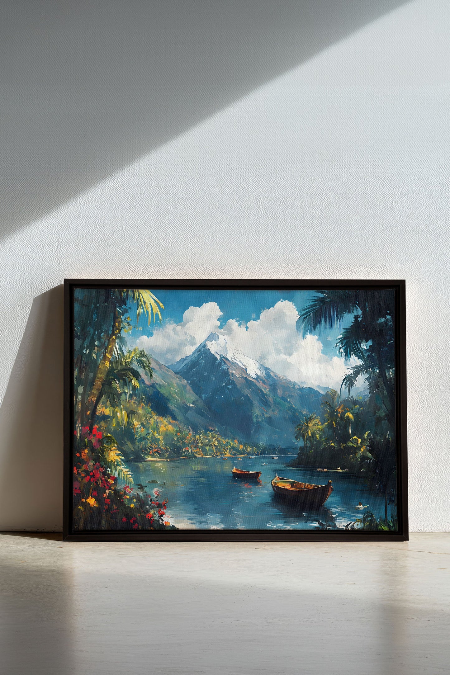 EMERALD LAGOON, Work on stretched canvas