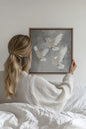 VOILE D'AZUR, Work on stretched canvas