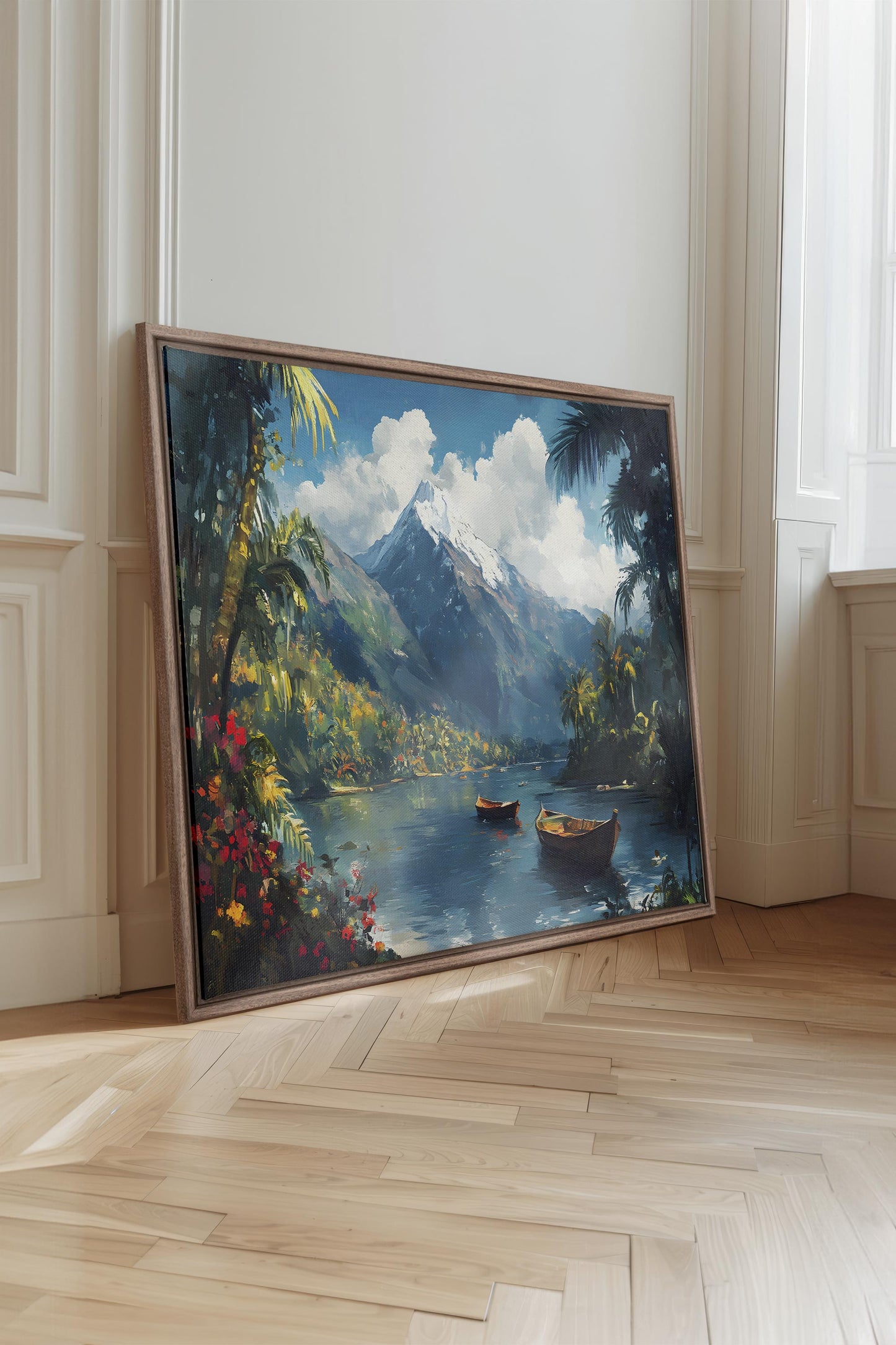 EMERALD LAGOON, Work on stretched canvas