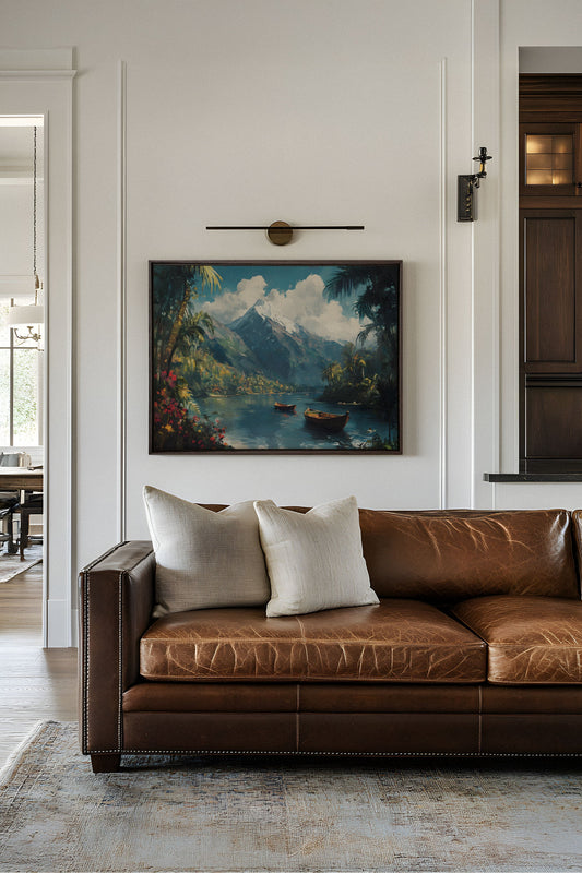 EMERALD LAGOON, Work on stretched canvas