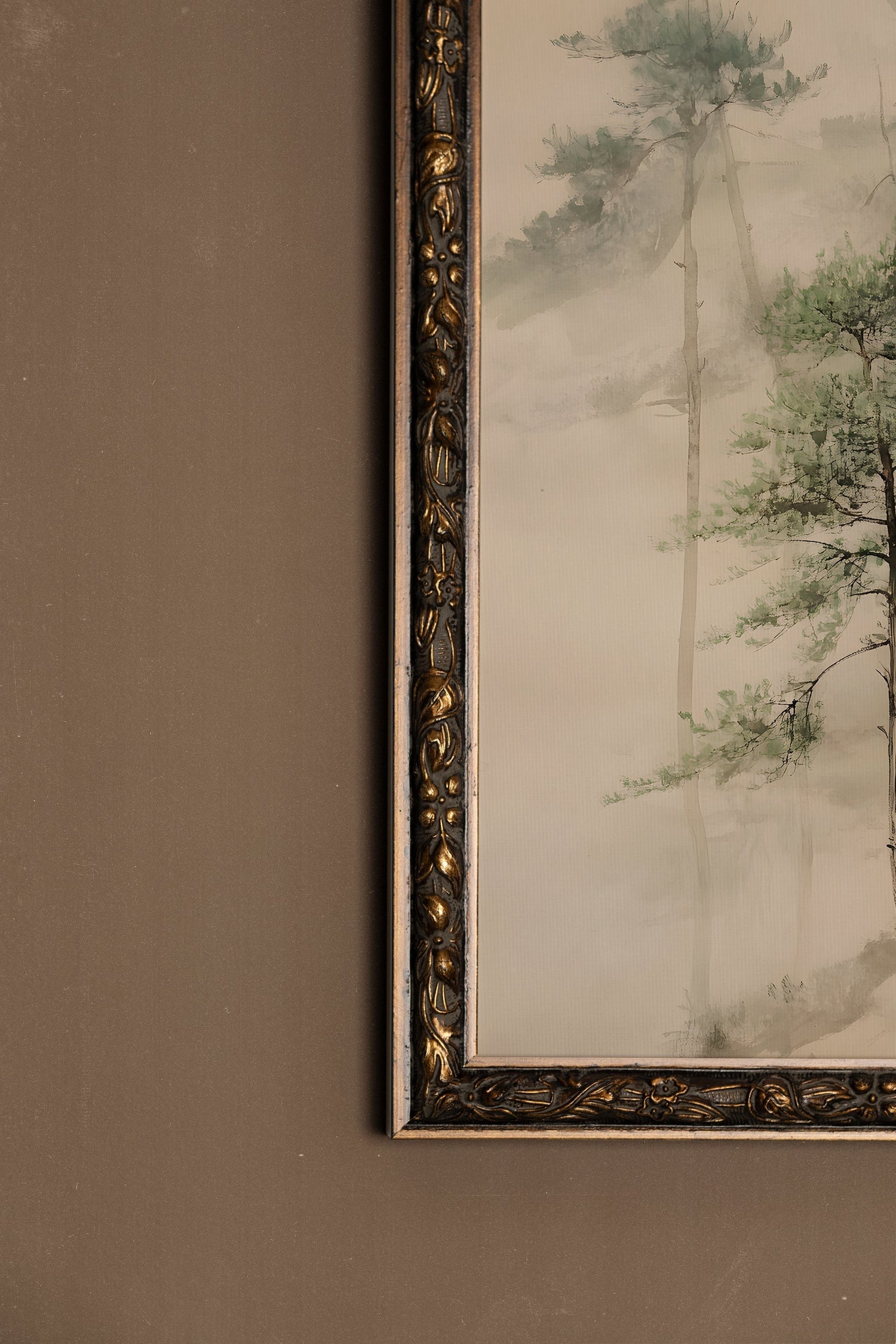 VIBRATION NATURELLE, Artwork on rigid canvas, framed in Vintage Bronze
