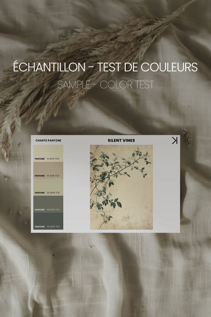 OLEKA CANVAS - SILENT VINES, Oeuvre sur toile étirée, encadré Brun Chêne