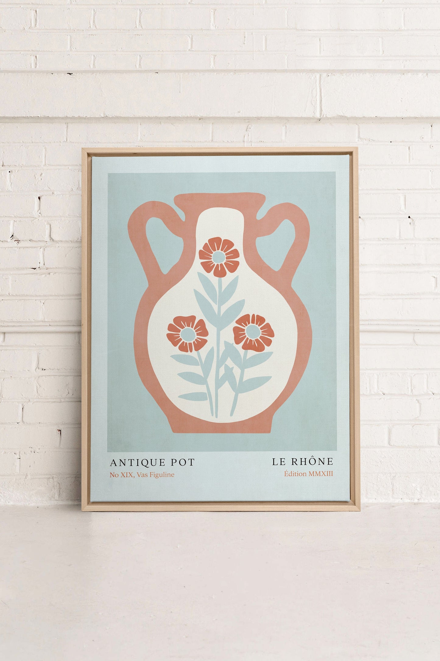 LE RHÔNE, Oeuvre sur toile étiré