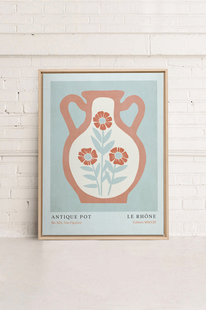 LE RHÔNE, Oeuvre sur toile étiré