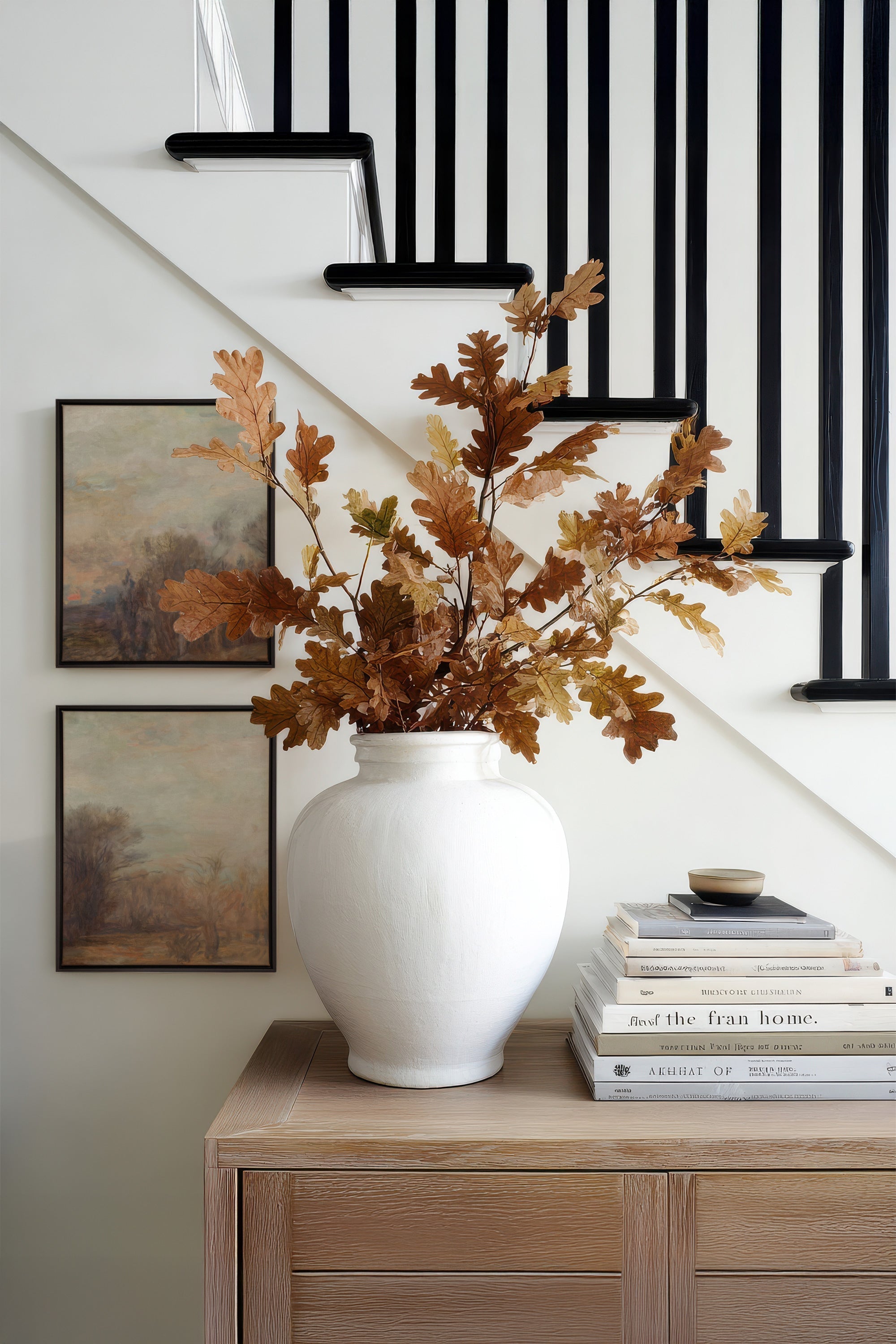 SILENT SEASON DUO, 2 Oeuvres sur toile étirée, encadré Noir