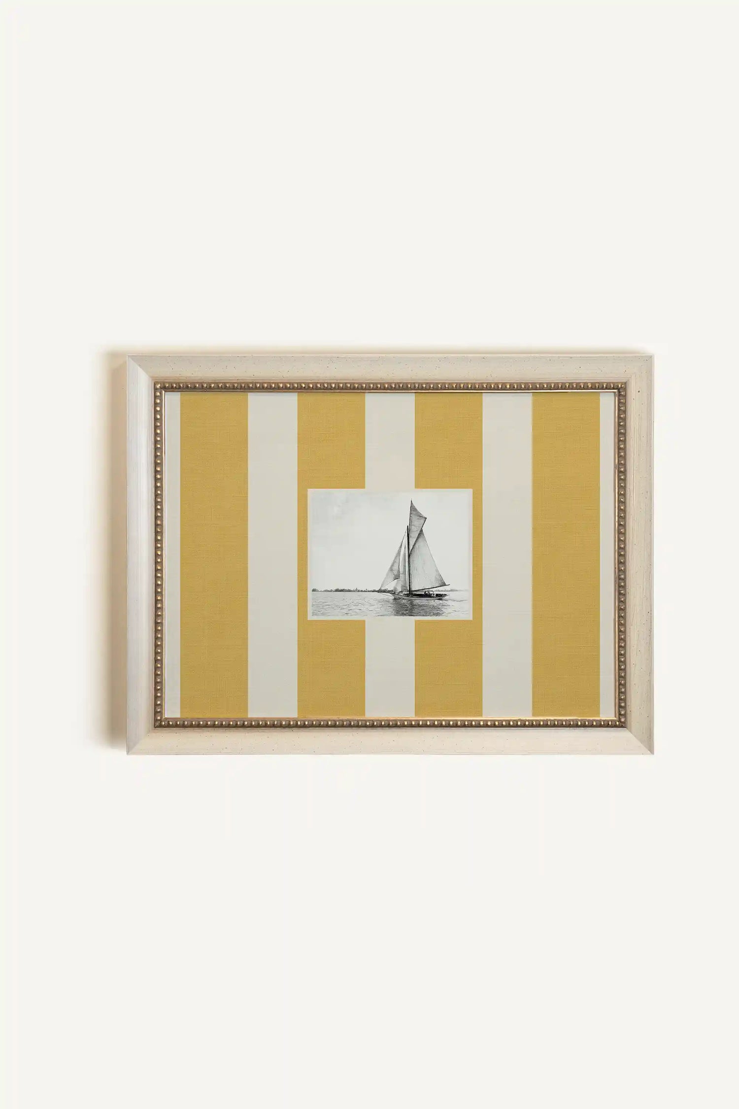 SILENCE MARIN, Artwork on rigid canvas, signature frame by Atelier Dansereau