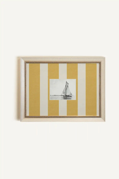 SILENCE MARIN, Artwork on rigid canvas, signature frame by Atelier Dansereau