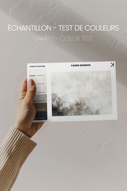 OLEKA CANVAS - FADED ESSENCE, Oeuvre sur toile étirée, encadré Blanc