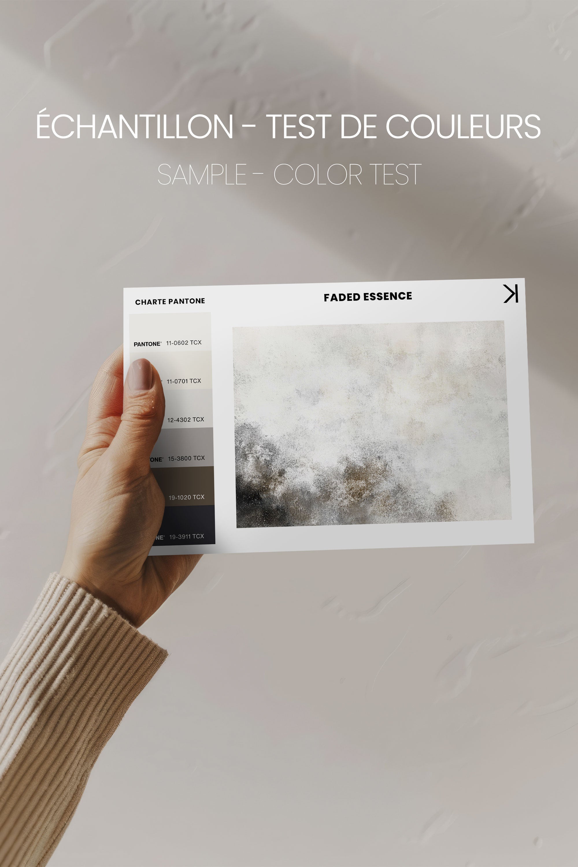 OLEKA CANVAS - FADED ESSENCE, Oeuvre sur toile étirée, encadré Brun Noyer