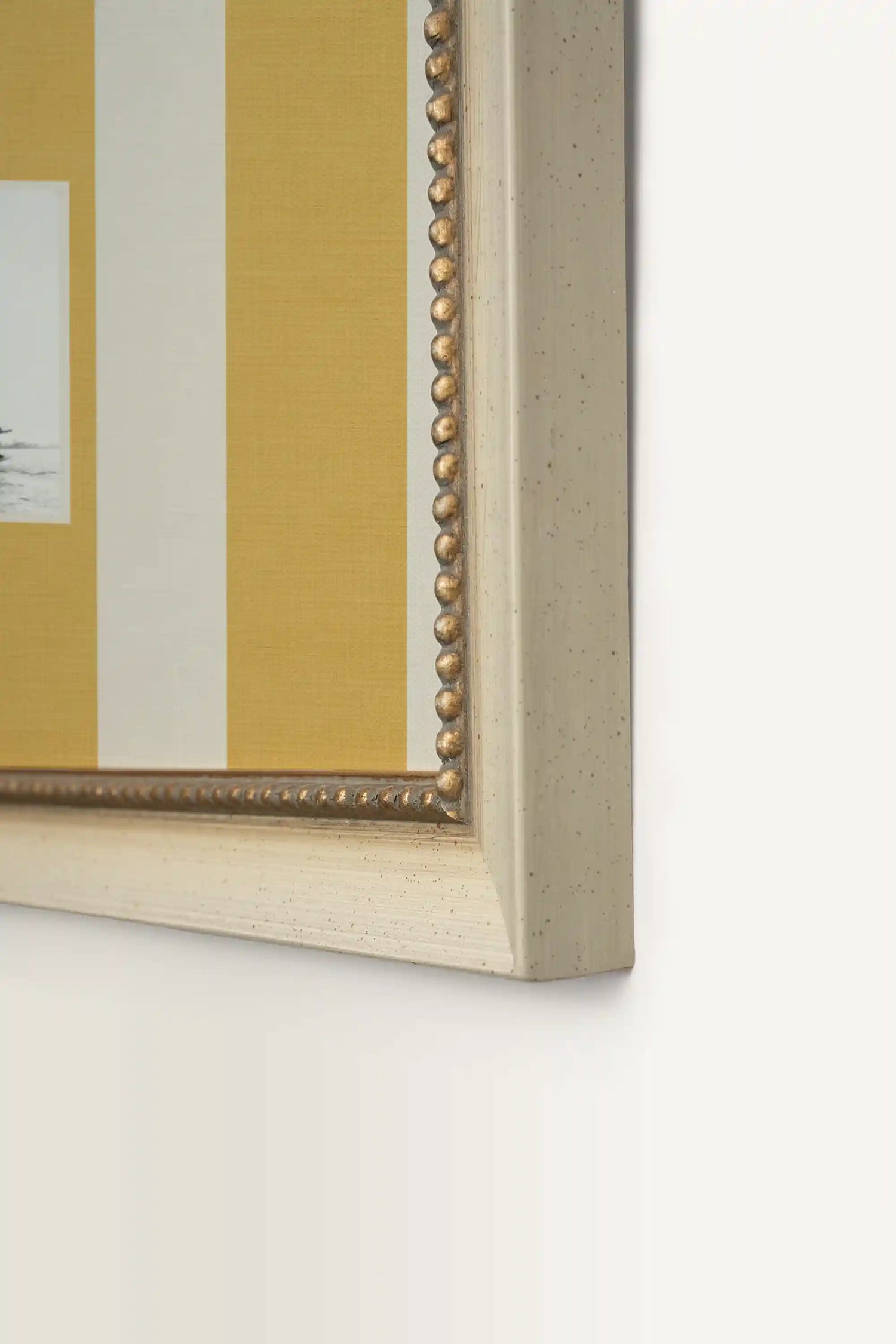 SILENCE MARIN, Artwork on rigid canvas, signature frame by Atelier Dansereau