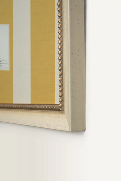 SILENCE MARIN, Artwork on rigid canvas, signature frame by Atelier Dansereau