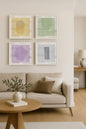 PASTEL QUATUOR (4 works on stretched canvas)