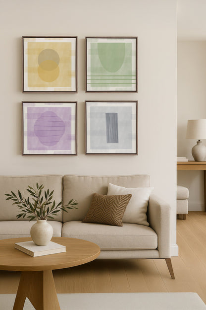 PASTEL QUATUOR (4 works on stretched canvas)