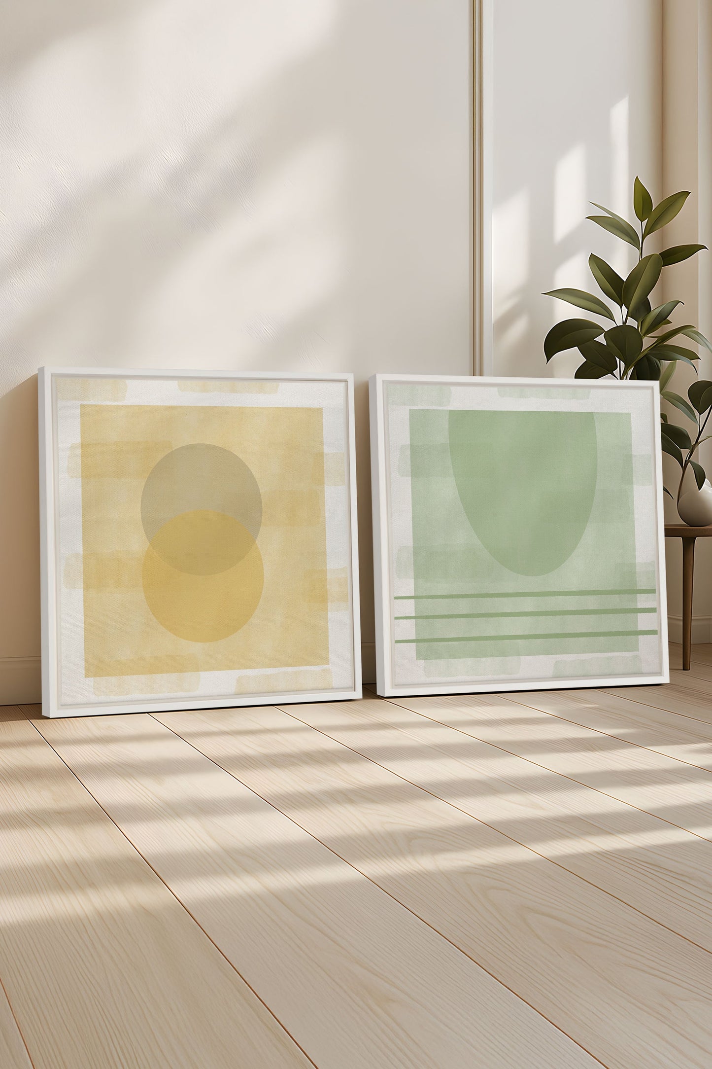 DUO ÉQUILIBRE ESTIVAL (2 Oeuvres sur toile étirée)