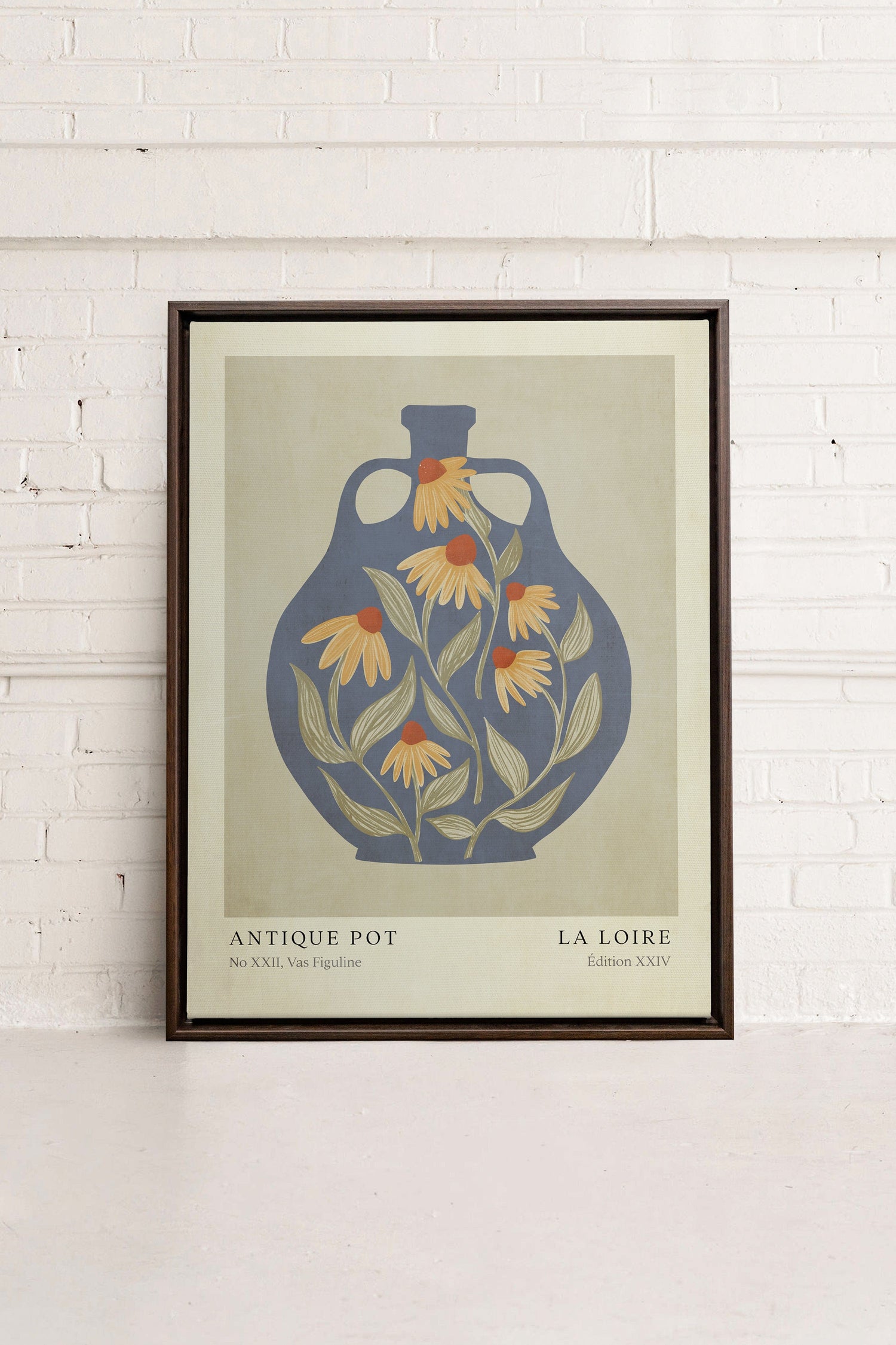 LA LOIRE, Oeuvre sur toile étiré