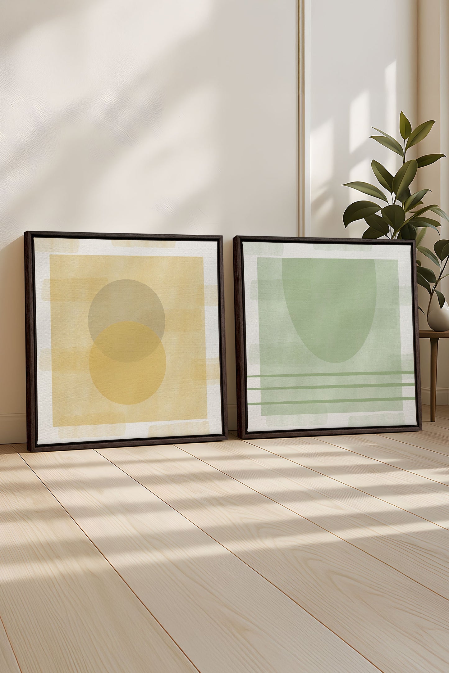 DUO ÉQUILIBRE ESTIVAL (2 Oeuvres sur toile étirée)