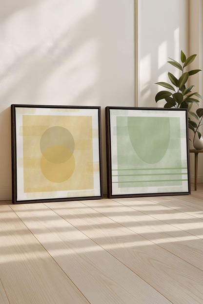 DUO ÉQUILIBRE ESTIVAL (2 Oeuvres sur toile étirée)
