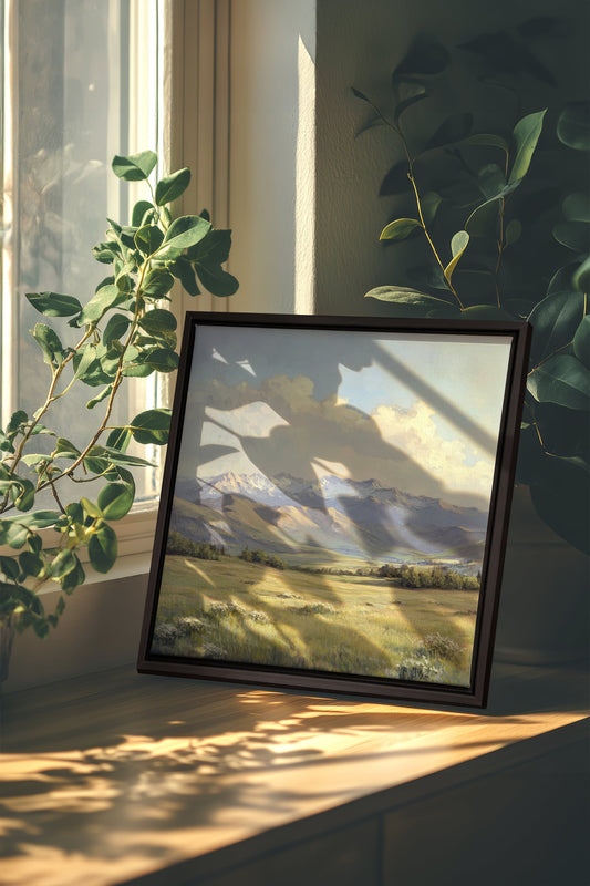 VALLEY OF LIGHT, Work on stretched canvas