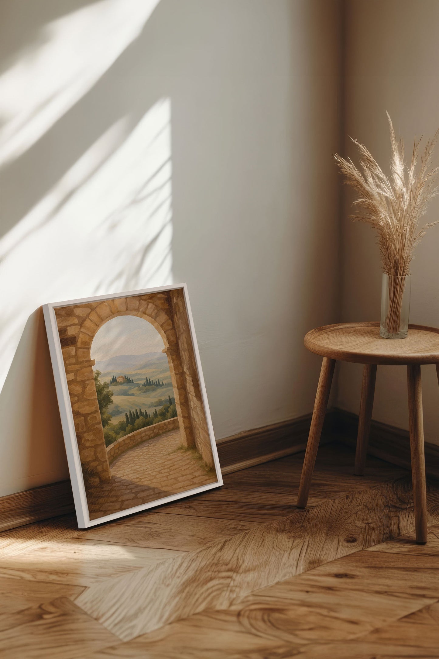 CHEMIN DORÉ, Oeuvre sur toile étirée