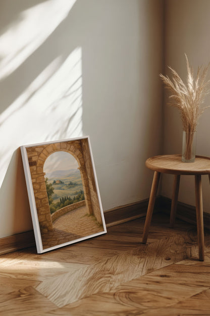 CHEMIN DORÉ, Oeuvre sur toile étirée