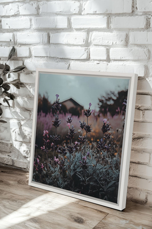 SOUFFLE LAVANDE, Oeuvre sur toile étirée