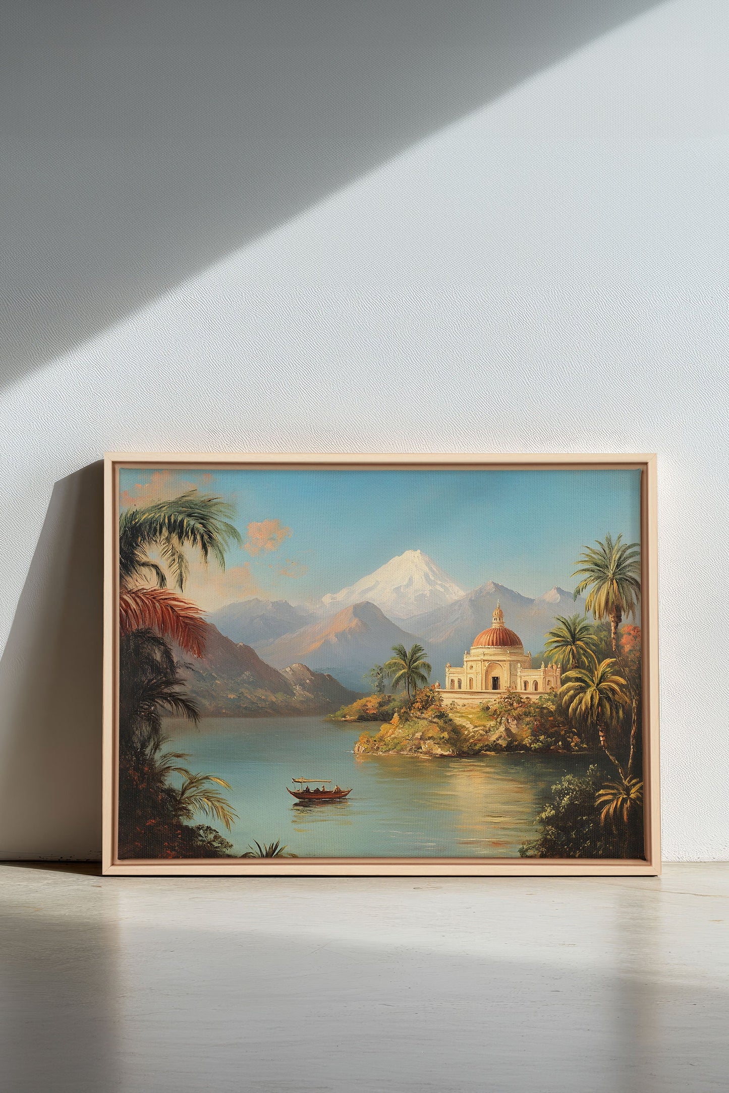PALACE BY THE LAKE, Work on stretched canvas