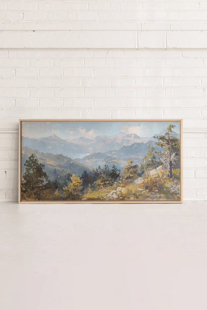 Austrian Alpenglow, Work on stretched canvas