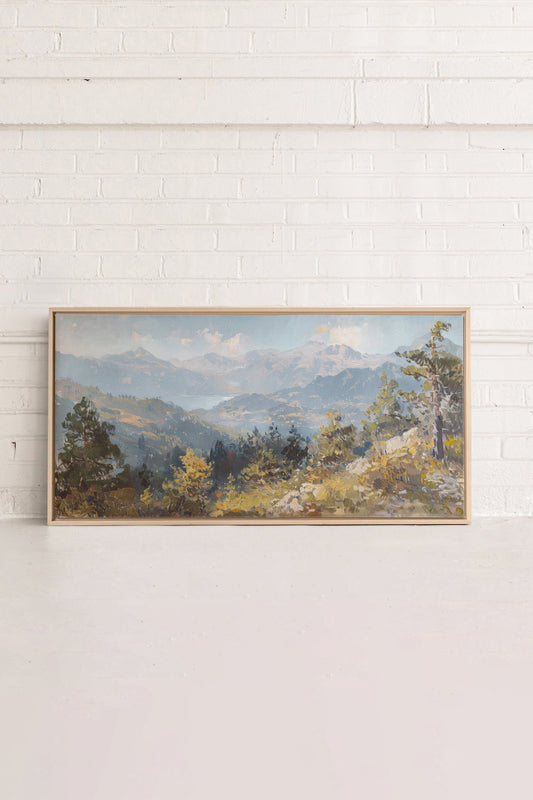 Austrian Alpenglow, Work on stretched canvas