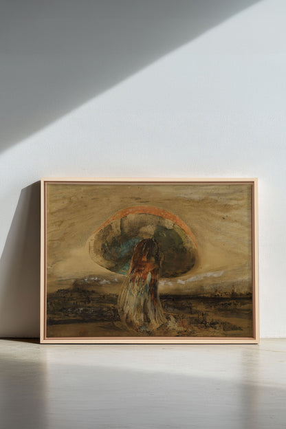 ROOTED DREAM, Artwork on stretched canvas, framed Natural Light
