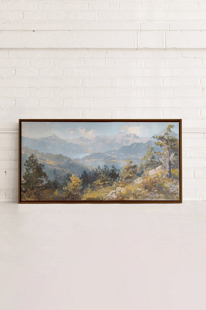Austrian Alpenglow, Work on stretched canvas