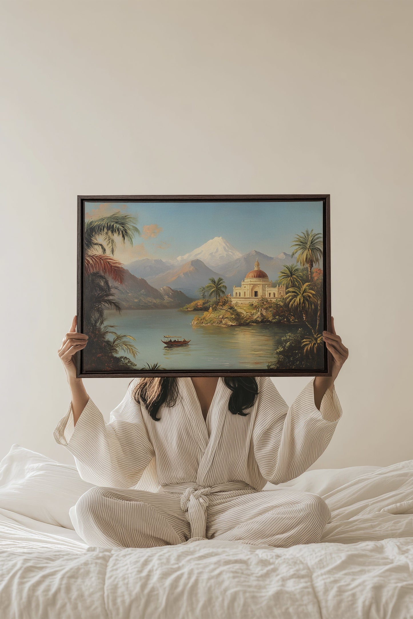 PALACE BY THE LAKE, Work on stretched canvas
