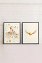 GOLDEN WINGS DUO (2 works on stretched canvas)