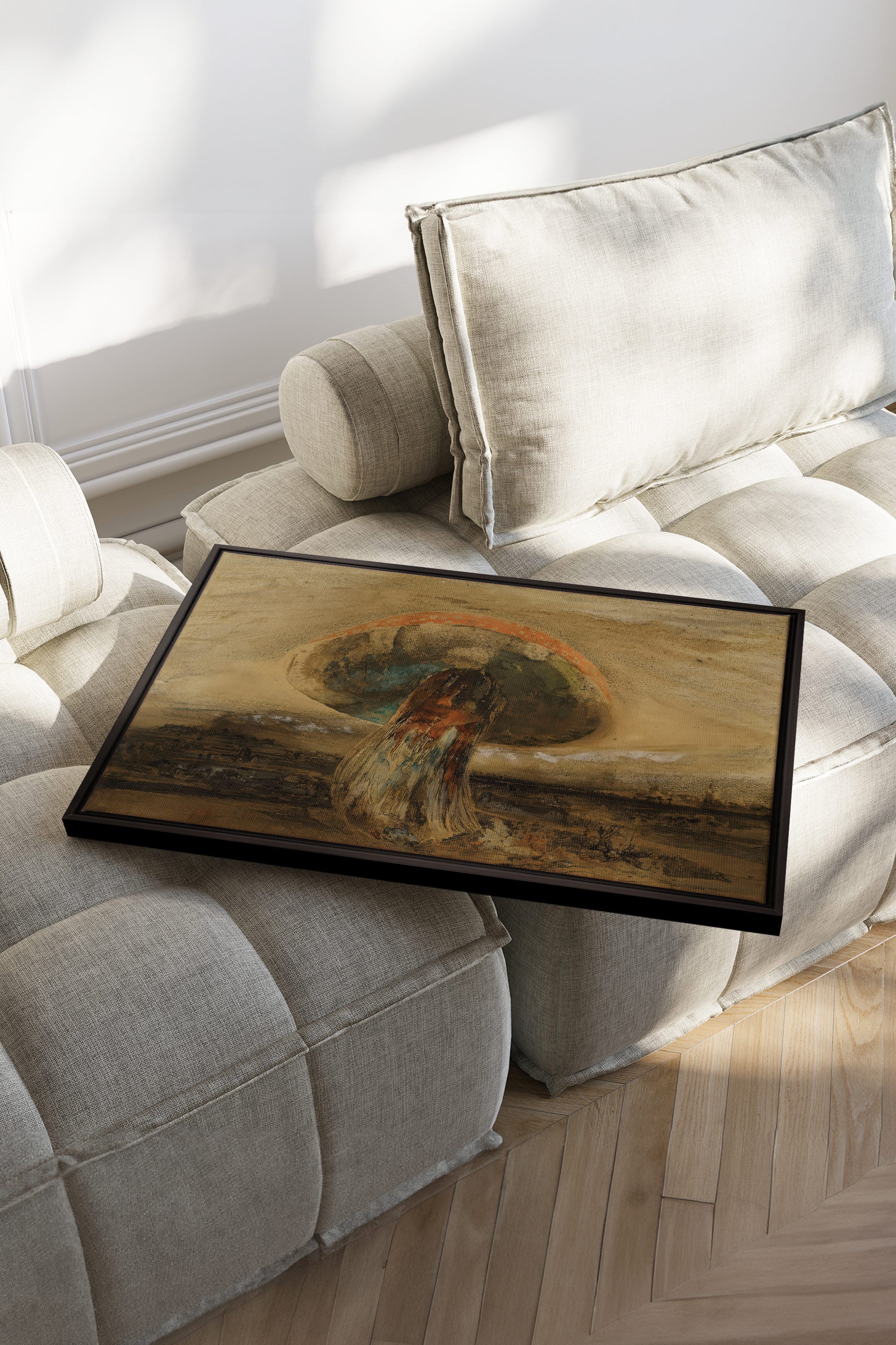 ROOTED DREAM, Artwork on stretched canvas, framed in black