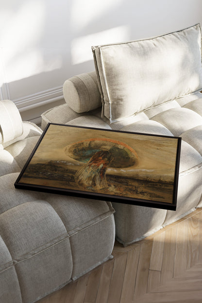 ROOTED DREAM, Artwork on stretched canvas, framed in black