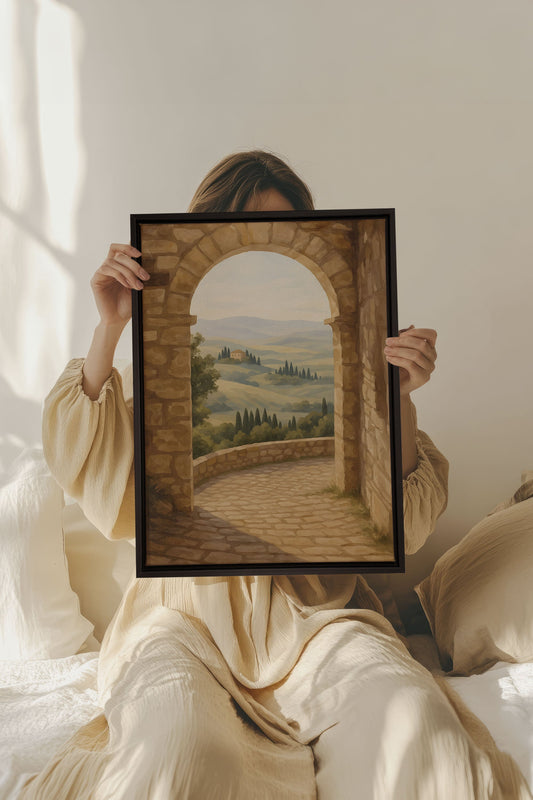 CHEMIN DORÉ, Oeuvre sur toile étirée