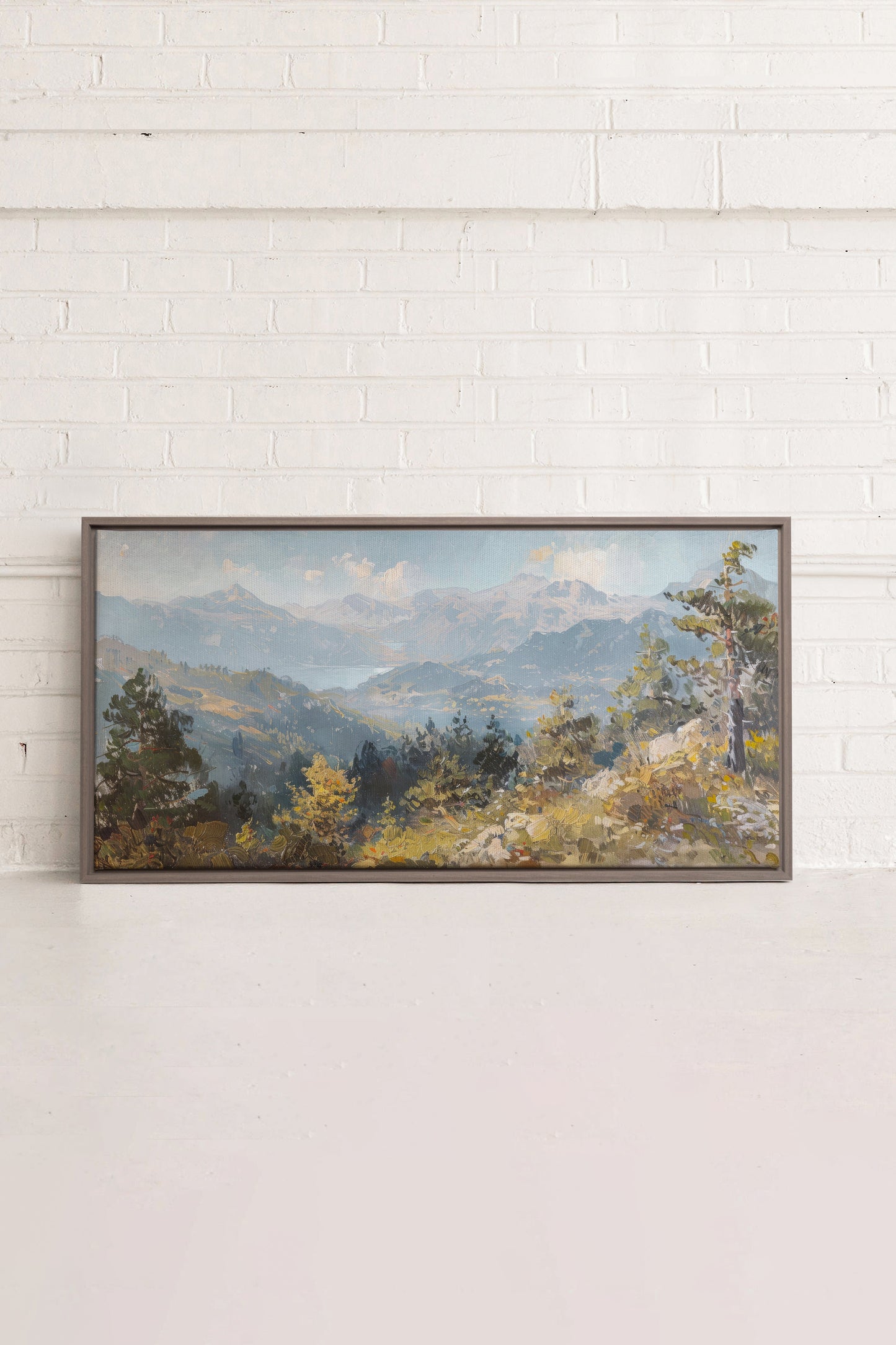 Austrian Alpenglow, Work on stretched canvas