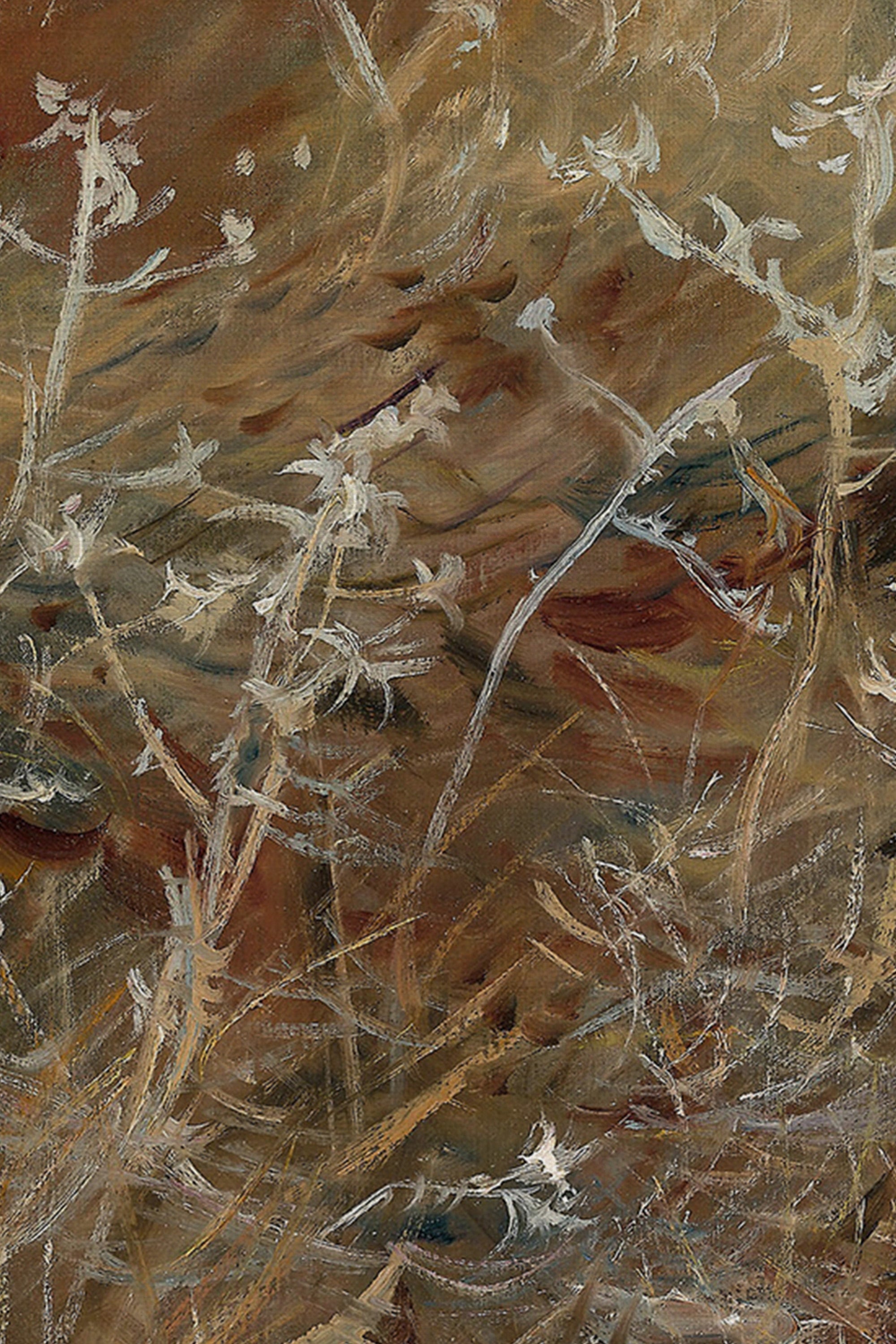 RACINES SAUVAGES, Oeuvre sur toile rigide, encadré Vintage Or