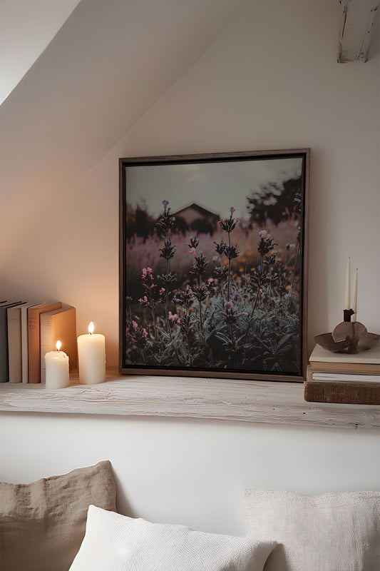 SOUFFLE LAVANDE, Oeuvre sur toile étirée